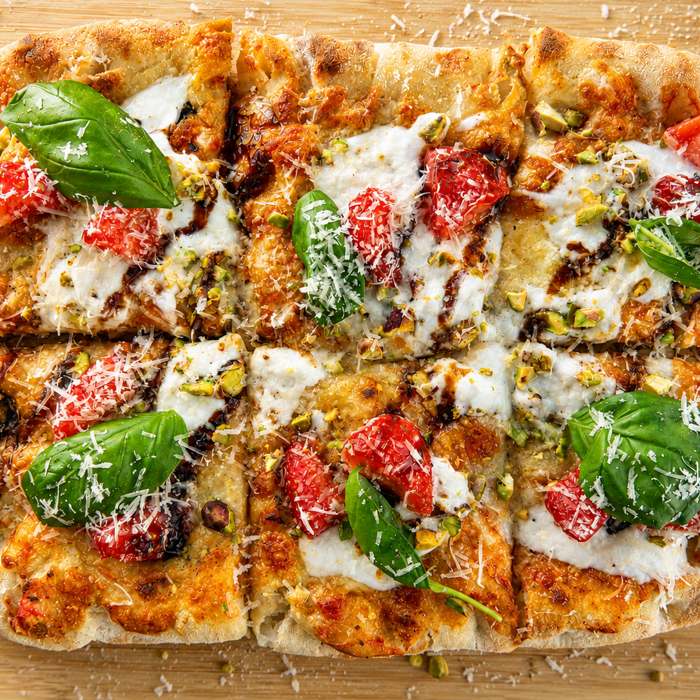 Pizza catering — Strawburrata-pizza